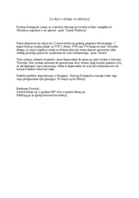 Radia i TV,Za dużo reklam w telewizji