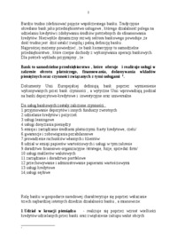 bankowość - modele - wykład