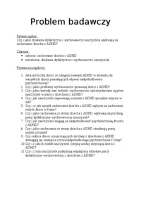 adhd-problem-badawczy-zmienne-notatki-wlasne-z-seminarium
