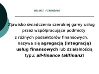 Aktualne tendencje na rynku usług finansowych