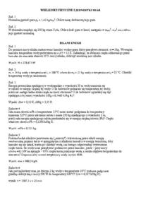 termodynamika, zadania z bilans energii wielkości miar. Zachodniopomorski Uniwersytet Technologiczny