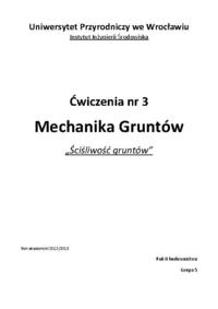 L2 - ściśliwość gruntów  - Odkształcenie