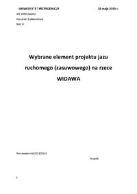 Obliczania jazu - betonowe budowle wodne