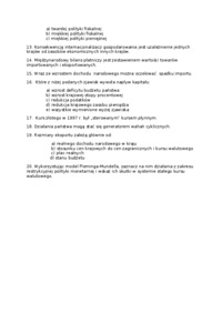 Przykładowe testy z mikroekonomii