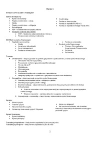 Rynek finansowy - Rynek kapitałowy i pieniężny