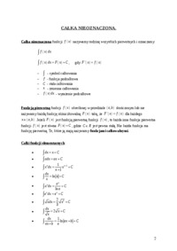 rachunek całkowy