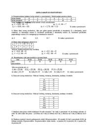 Listy zadań - statystyka