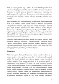 Referat na temat PTTK jako ośrodka dokumentacyjnego