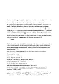 Prezentacja o liczbie Pi po angielsku