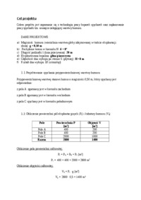 Technologia pracy spycharek i koparek jednonaczyniowych - projekt