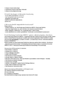 Geografia turystyczna - materiały