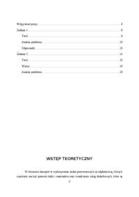 Ekonomika transportu - praca