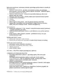 Psychologia polityki - wykłady