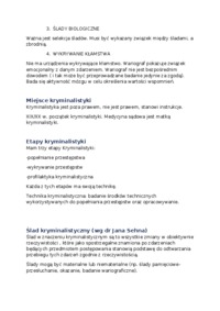 Obalanie mitów, etapy kryminalistyki, ślad kryminalistyczny, techniki kryminalistyczne