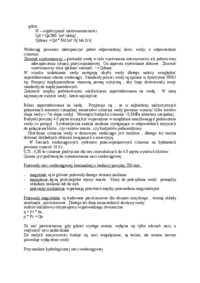 Wodociągi oraz urządzenia do uzdatniania wody - wykłady