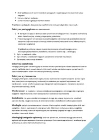 Doktryny pedagogiczne - wykład 1