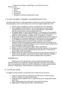 Filozofia Platona na przykładzie Dwóch światów, Argumentu z anamnezy na niesmiertelność duszy oraz Mitu jaskini - wykłady