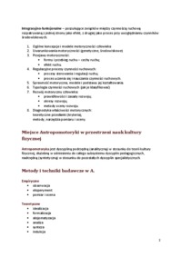 Wprowadzenie do antropomotoryki