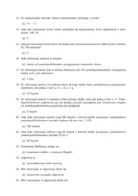 Studia II stopnia, Kraków, AGH, wydz EAIiE, informatyka, stacjonarne, egzamin wstępny, test, SUM, pytania