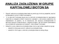 Analiza zadłużenia 