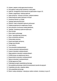 Studia II stopnia, Wrocław, Uniwersytet Wrocławski, politologia, egzamin wstępny na SUM, zagadnienia