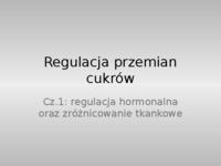 Regulacja przemian cukrowych