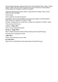 Informacja, studia II stopnia, stacjonarne, biologia środowiskowa i eksperymentalna, Uniwersytet Pedagogiczny, Kraków