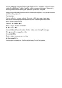 Kryteria przyjęć II stopnia, pedagogika, edukacja dla bezpieczeństwa i zarządzanie kryzysowe, Uniwersytet Pedagogiczny, Kraków