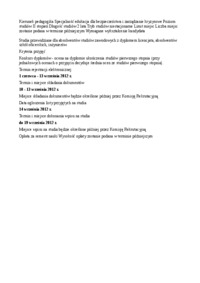 Kryteria przyjęć II stopnia, niestacjonarne, pedagogika, edukacja dla bezpieczeństwa i zarządzanie kryzysowe, Uniwersytet Pedagogiczny, Kraków