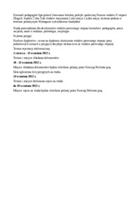 Kryteria przyjęć II stopnia, pedagogika, kreowanie lokalnej polityki społecznej, Uniwersytet Pedagogiczny, Kraków