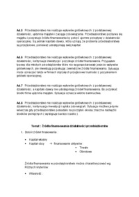 Wykłady Finanse przedsiębiorstw