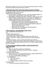 Historia administracji - zagadnienia na egzamin