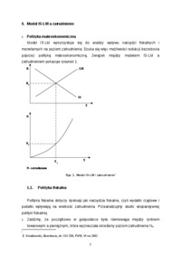 Model IS-LM a zatrudnienie - skrypt