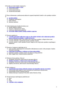 Podstawy marketingu - testy