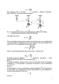 Oscylacje harmoniczne. Prawo Hooka - sprawozdanie