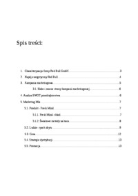 Firma Red Bull - projekt z marketingu