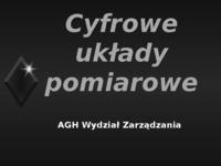Metrologia - układy cyfrowe