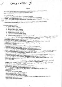 Owce i kozy- opracowanie