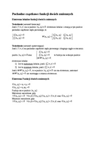 Matma - funkcje dwóch zmiennych
