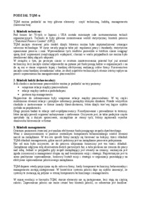 Zarządzanie jakością Total Quality Management
