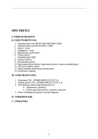 Zarządzanie jakością Total Quality Management Projekt