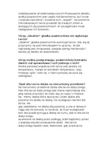 Badanie siły tarcia