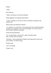 dialog w biurze poziom a2