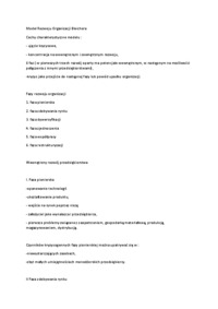 Modele przedsiębiorstwa- Wykład 5