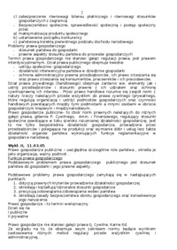 Prawo gospodarcze - wykłady - życie gospodarcze