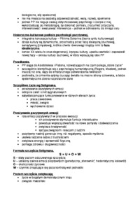 Psychologia pozytywna- Notatki z wykładów 