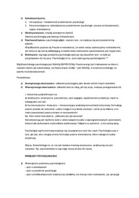 podstawy psychologii notatki z wykładów 2012