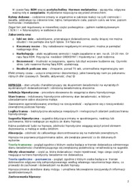 Świadomość Notatki z ćwiczeń