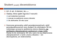 SKŁADKA NA UBEZPIECZENIE  SPOŁECZNE W DZIAŁALNOŚCI  PRZEDSIĘBIORCY