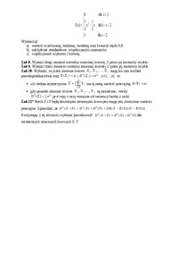 zadania  charakterystyki liczbowe zmiennej losowej